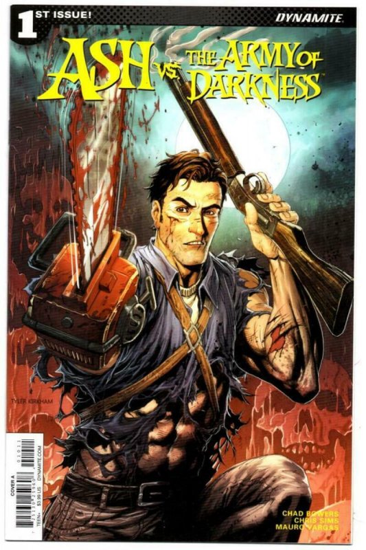 ASH vs ARMY OF DARKNESS #1 A Kirkham, NM-, Bruce Campbell, 2017, AOD 