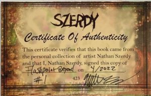 FLASHPOINT BEYOND #1 SZERDY WONDER WOMAN MINIMAL TRADE DRESSS SIGNED SET W/COA.