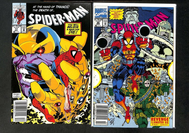 Lot of 14 Spider-man Comic Books (Marvel, 1987)