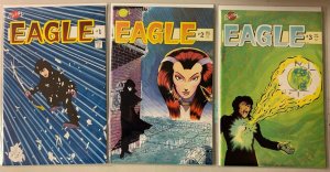 Eagle lot #1-3 Crystal / Apple 3 different books (8.0 VF) (1986 to 1987)