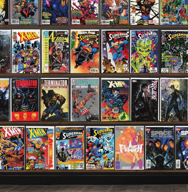 Huge Lot 130+ Comics with X-Men, Action Comics, The Uncanny X-Men & More!