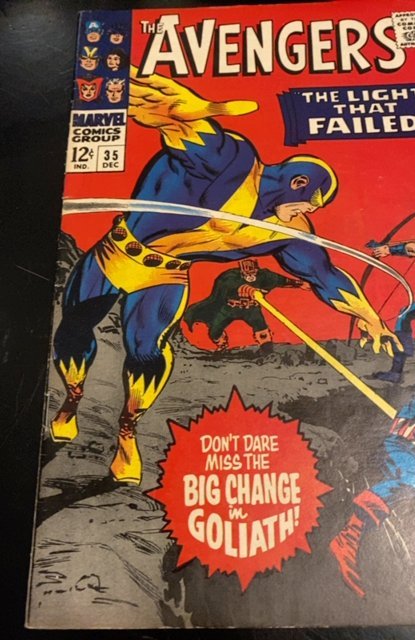 The Avengers #35 Regular Edition (1966)Goliath big change