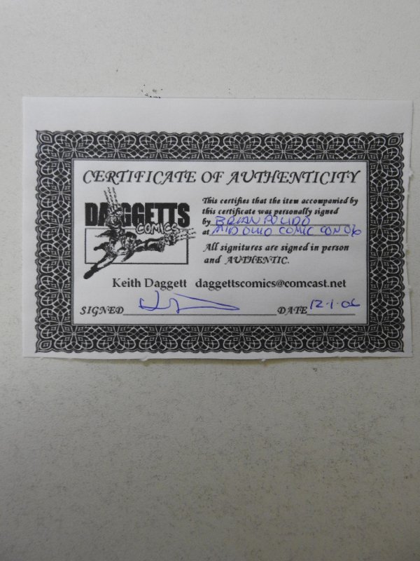 Lady Death: Abandon All Hope #1/2 RYP Variant NM- Condition! Signed W/ COA!