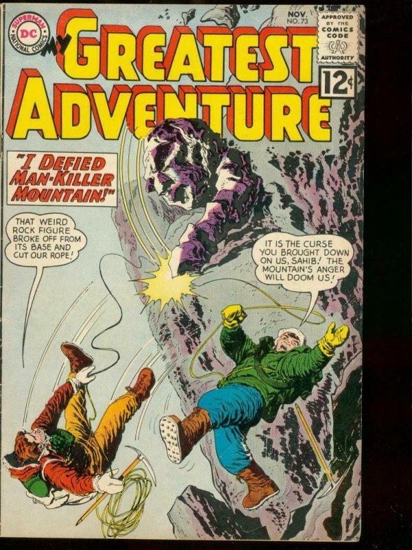 MY GREATEST ADVENTURE DC COMICS #73 1962 MESKIN GODZILL VG