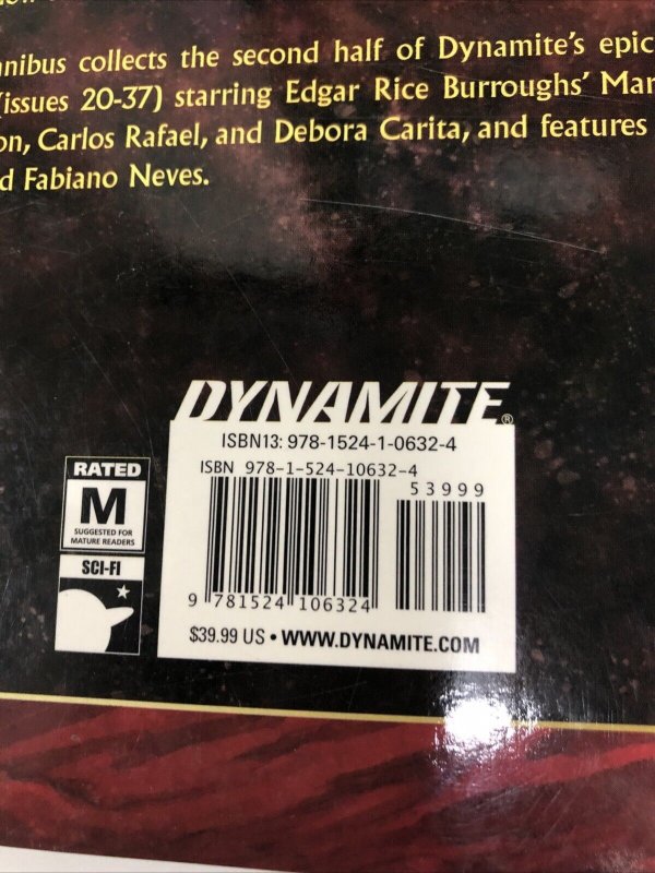 Warlord Of Mars Dejah Thoris TPB (2018) Vol # 2  Dynamite Robert Place Napton