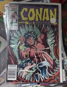 CONAN  THE BARBARIAN # 186 MARVEL 1986  BARCODE VARIANT 
