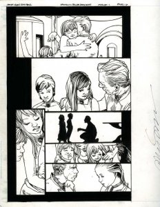 Fathom Blue Descent #1 pg 7 Original Art by Alex Sanchez Signed -2010 Aspen