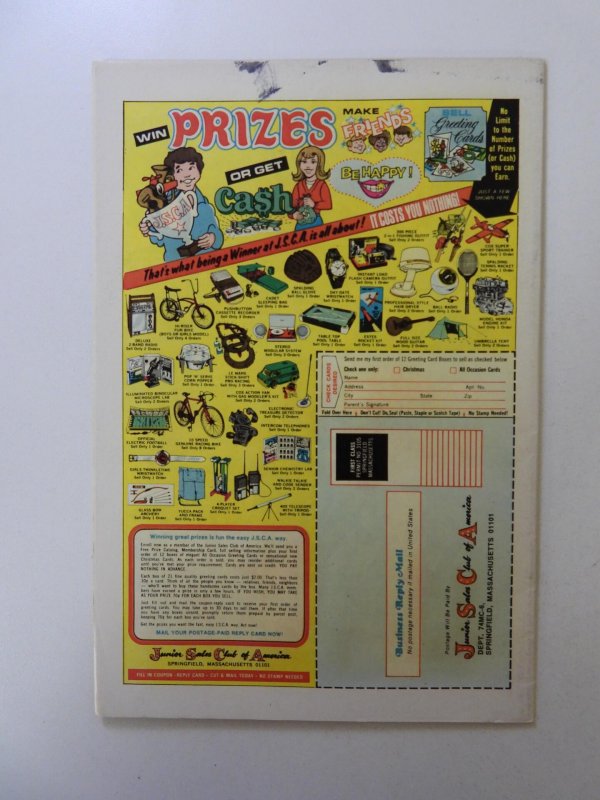 The Human Torch #1 (1974) FN+ condition ink on back cover