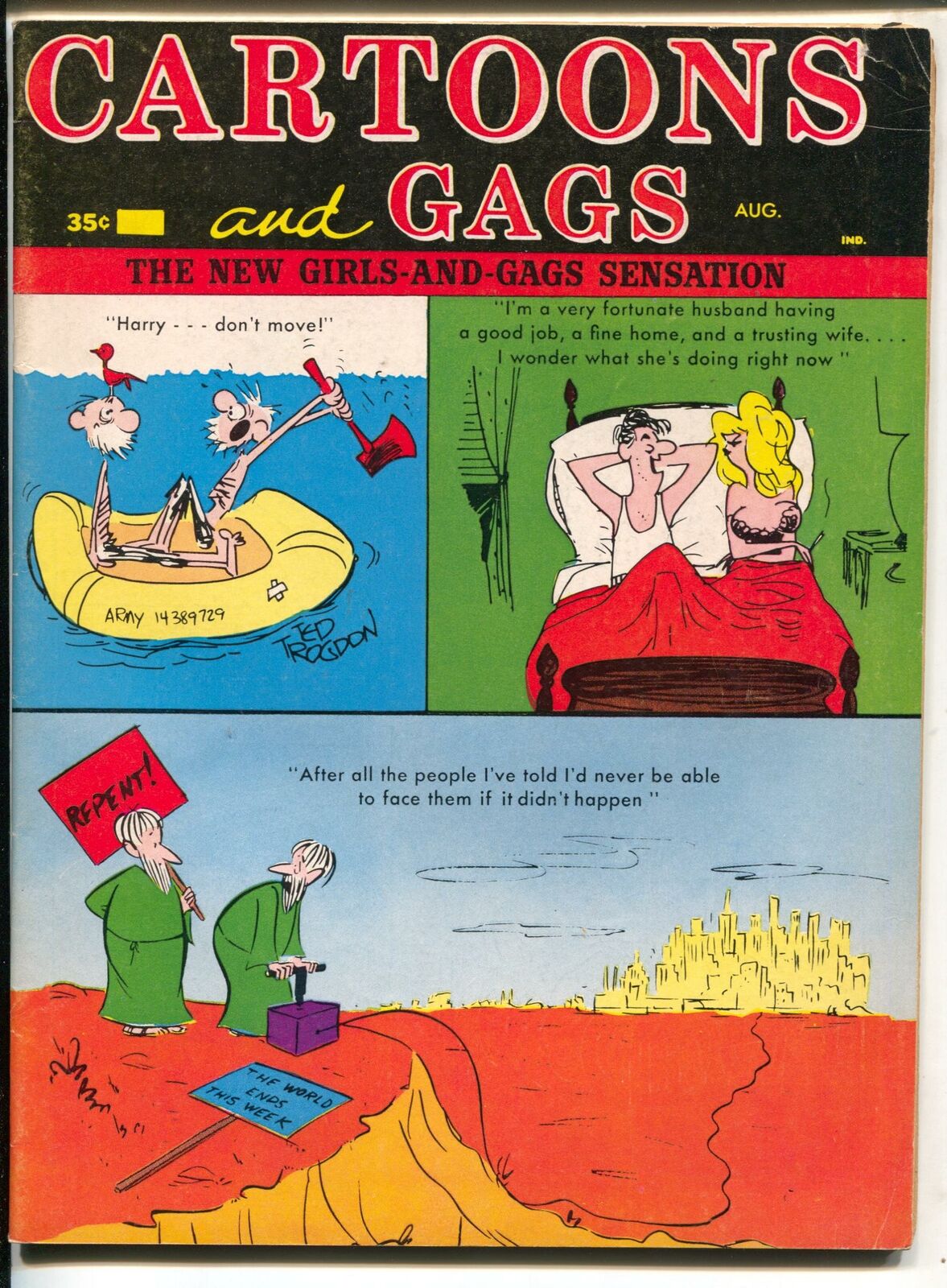 Cartoons And Gags 81967 Marvel Spicy Cartoons And Jokes Fn Comic Collectibles Magazines 