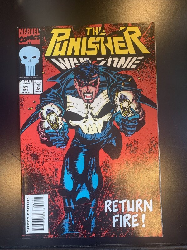 PUNISHER WAR ZONE #21  MARVEL COMICS 1993 759606018963