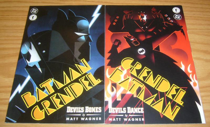 Batman/Grendel v2 #1-2 VF/NM complete series MATT WAGNER devil's bones dance set