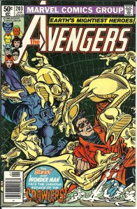 The Avengers #203 (1981) VF w/ Mark Jewelers Insert