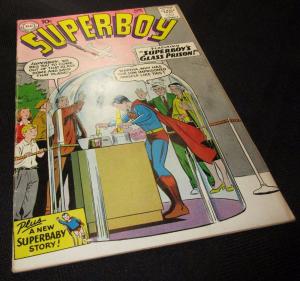 Superboy #73 - Superboy's Glass Prison (DC, 1959) - VG/FN