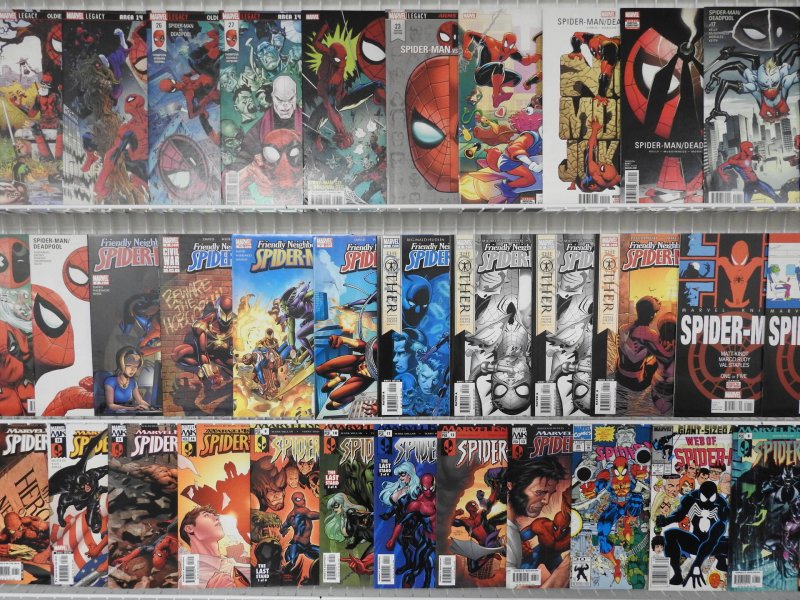 Huge Lot of 210+ Comics W/ Spider-Man, Batman, Deadpool. Avg. VF Condition