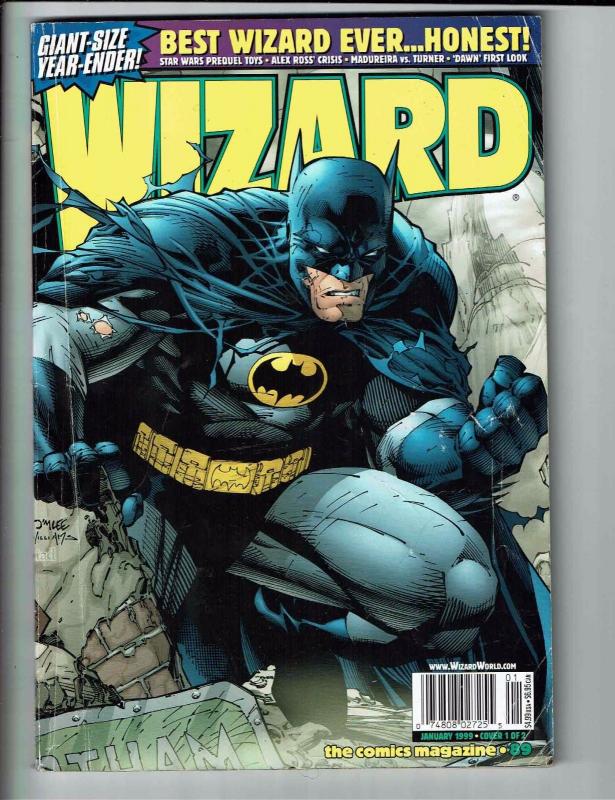 Wizard Magazine # 89 Comic Book Batman Jim Lee Cover January 1999 J96