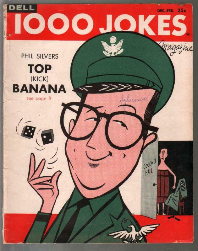 1000 Jokes #84 12/1958-Phil Silvers-Sgt Bilko-jokes-cartoons-gags-G-