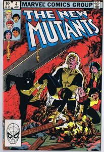 New Mutants #4 ORIGINAL Vintage 1983 Marvel Comics