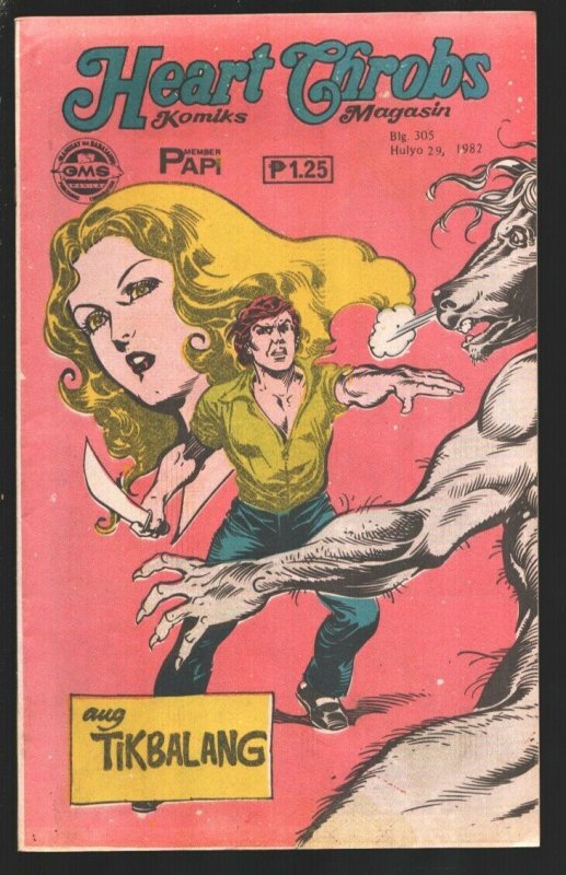 Heart Throbs Komiks 7/29/1982-romance & horror  stories-Published in Philippi...