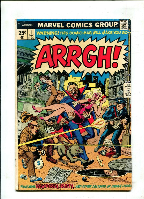 ARRGH! #1 1974 MARVEL (6.0) FANGS FOR THE MEMORY