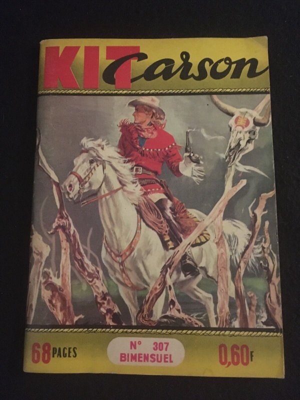 KIT CARSON #307 Digest Size French Comic Book, F- Condition