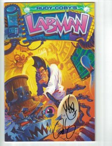 Labman #1 VF/NM variant signed by Rudy Coby with COA - Image Comics