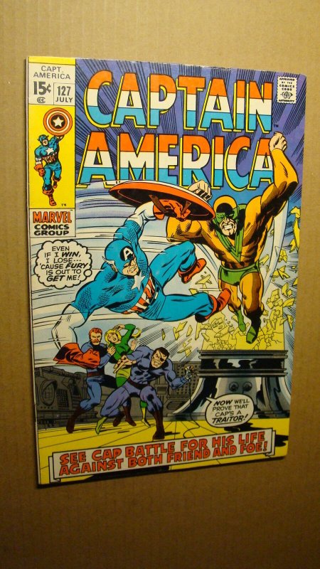 CAPTAIN AMERICA 127 *NICE COPY* 1970 VS 1ST MAN BRUTE CAP ORIGIN STORY 