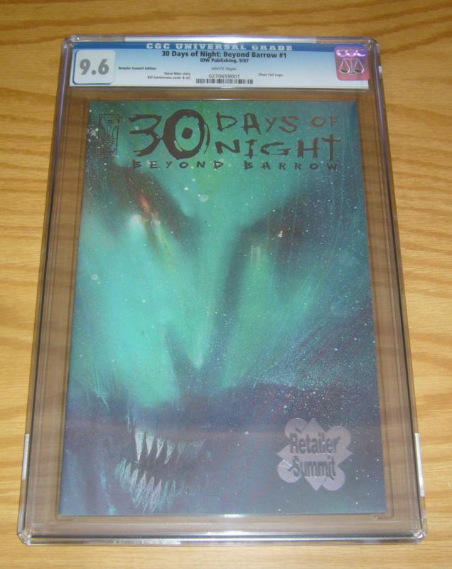 30 Days of Night: Beyond Barrow #1 CGC 9.6 retailer summit variant - sienkiewicz