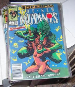 NEW MUTANTS  # 72  1988   INFERNO MAGIK LIMBO DEMONS XMEN NASTIRH