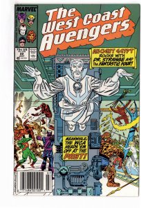 West Coast Avengers #22 Newsstand Edition (1987)