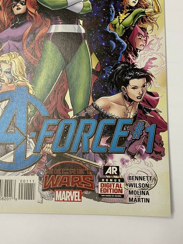 A-FORCE #1 1st TEAM Appearance 1st SINGULARITY MARVEL NM+ Avengers