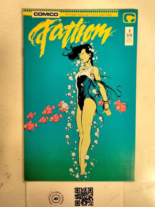 Fathom #3 NM Comico Comic Book Elementals Bill Willingham 29 HH23