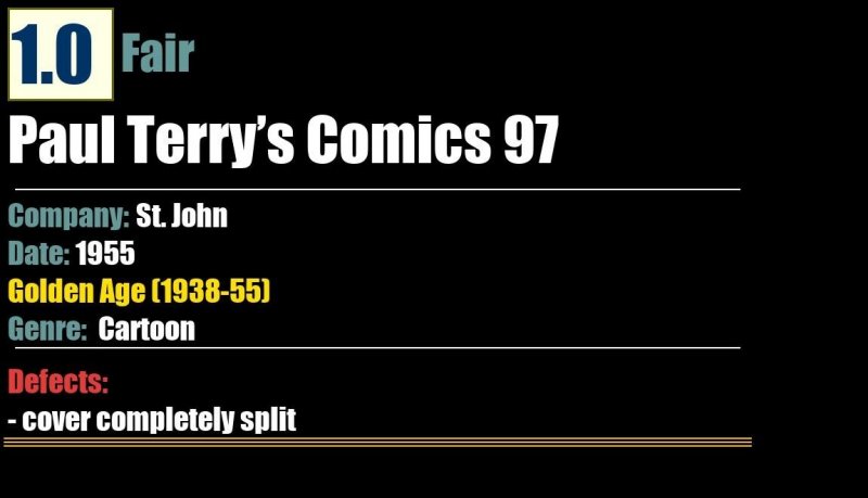 Paul Terry's Comics 97 (1955) FR Golden Age St. John