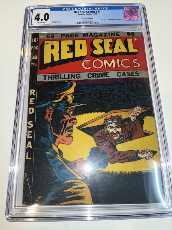 Red Seal Comics (1947) # 22 (CGC 4.0) Canadian Version • Census=1 Highest Graded