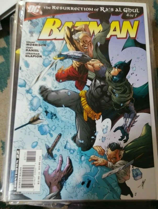 Batman #671  2008 dc  GRANT MORRISON ressurection of  RA'S AL GHUL PT 4 