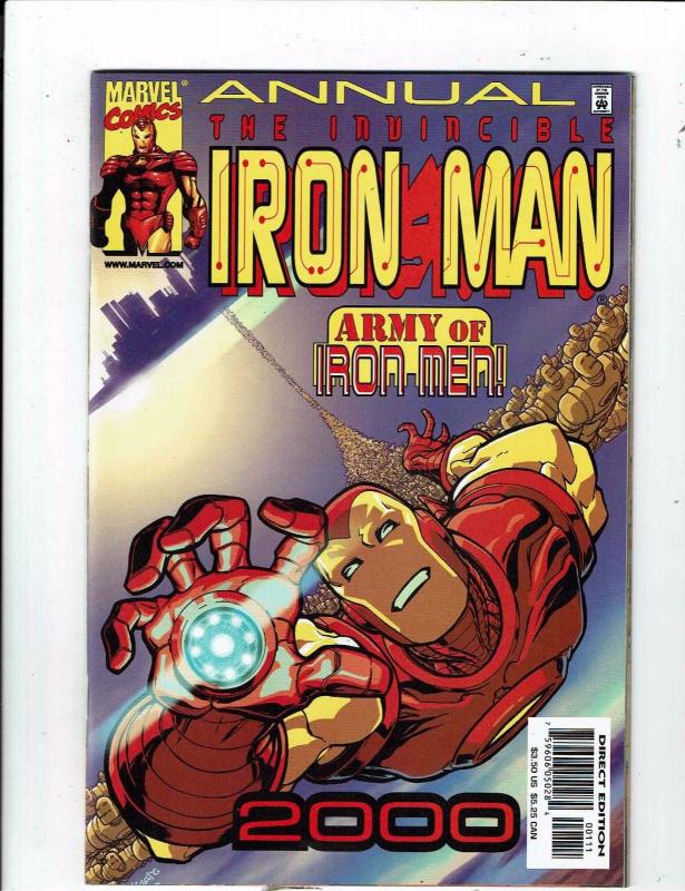 Lot of 4 The Invincible Iron Man Annual Marvel Comic Books #'98 '99 '00 '01 AH6