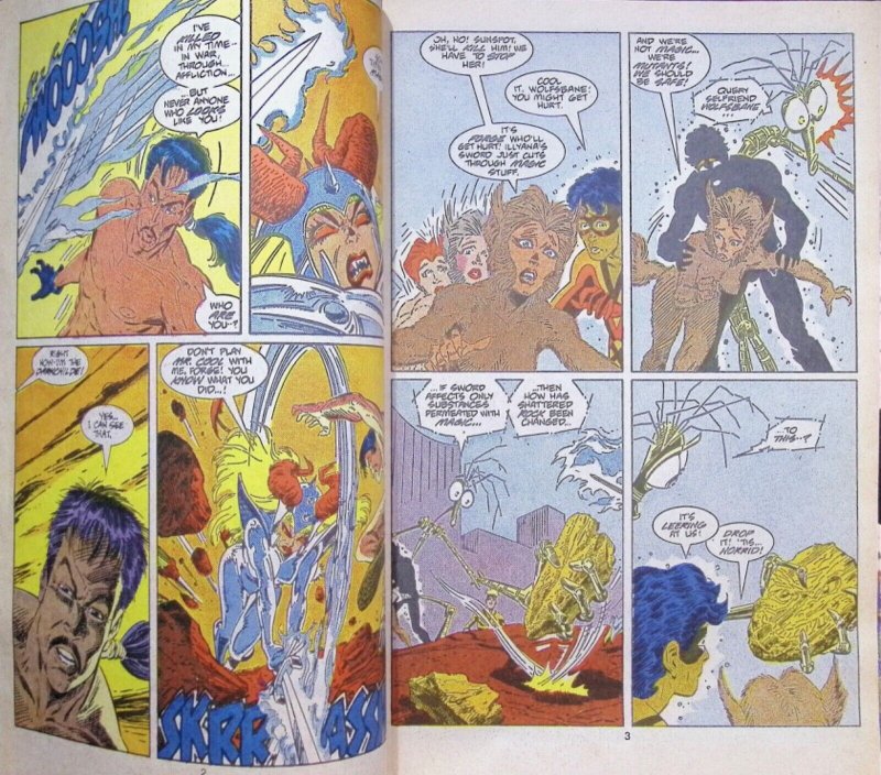 NEW MUTANTS Comic Issue 66 — Brett Blevins Art 36 Pages — 1988 Marvel Universe F