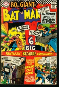 BATMAN #182-1966-DC-JOKER-80 PAGE GIANT-good/very good G/VG 