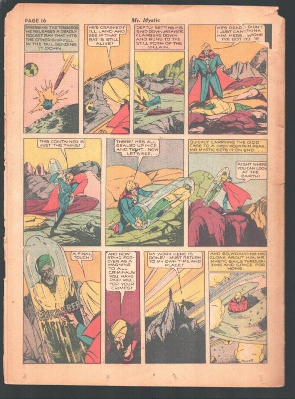 Spirit 8/25/1940-Will Eisner- Lady Luck- Mr Mystic -G- 