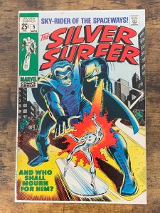 The Silver Surfer #5 (1969). FN. Fantastic Four & Stranger app.