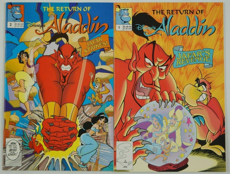 Return of Disney's Aladdin #1-2 VF/NM complete series - jafar's revenge - sequel