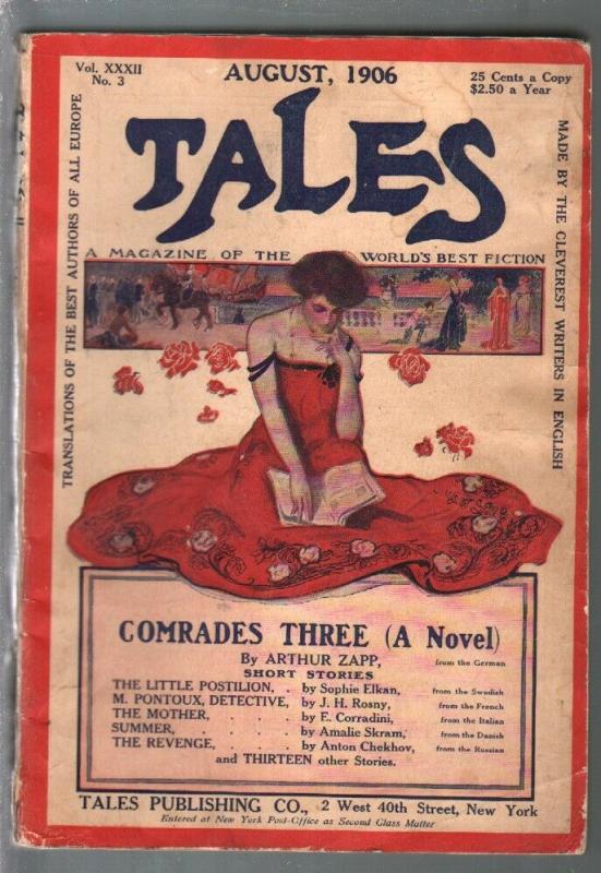 Transatlantic Tales 8/1906-foreign pulp fiction-Good Girl Art cover-VG