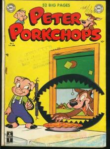 PETER PORKCHOPS #3-RARE DC FUNNY ANIMAL G/VG