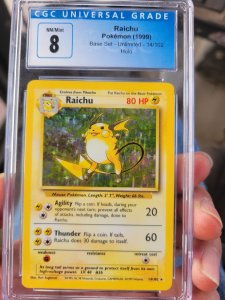 Raichu Pokemon Card CGC 8 NM/MINT