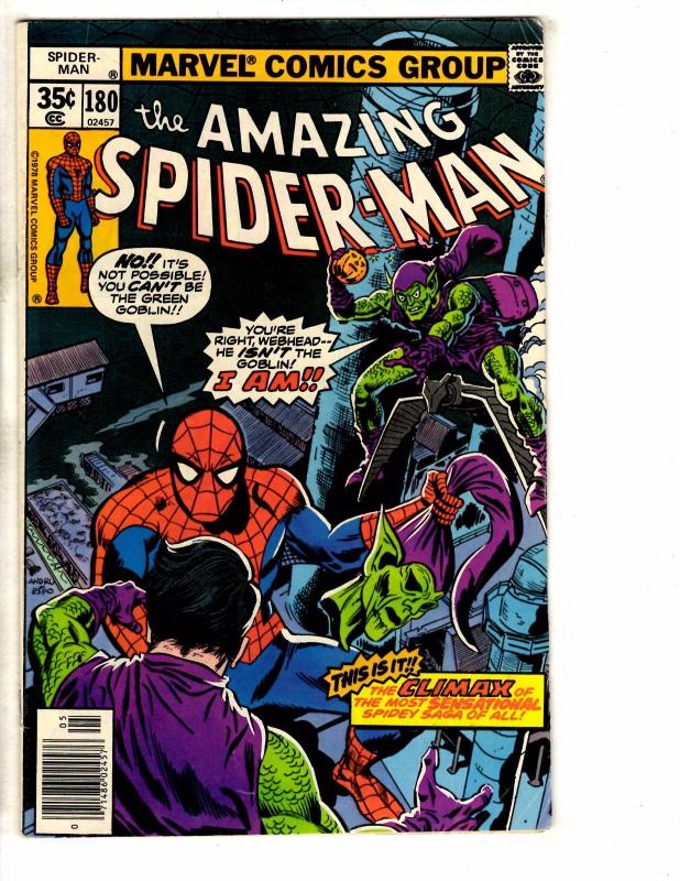 Amazing Spider-Man # 181 FN/VF Marvel Comic Book Doctor Octopus Hammerhead J265