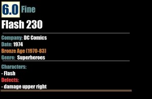Flash 230 (1974) FN 6.0 Bronze Age DC Comics