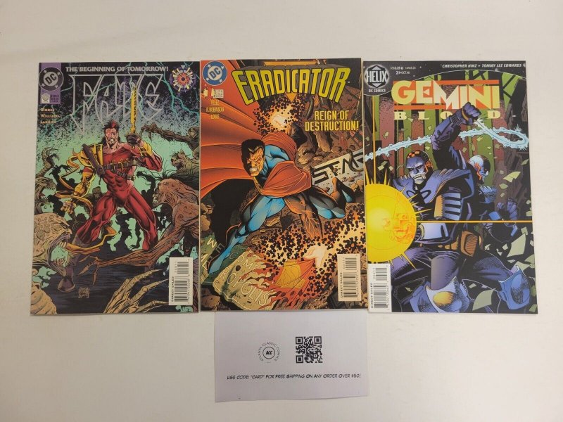 3 DC Comics #0 Fate + #1 Eradicator +#2 Gemini Blond 36 TJ11