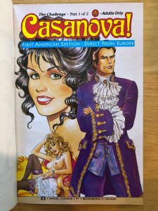 CASANOVA! #1 (1991) RARE HTF Adult Comic Aircel