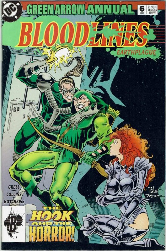 Green Arrow Annual #6 Mike Grell Bloodlines NM