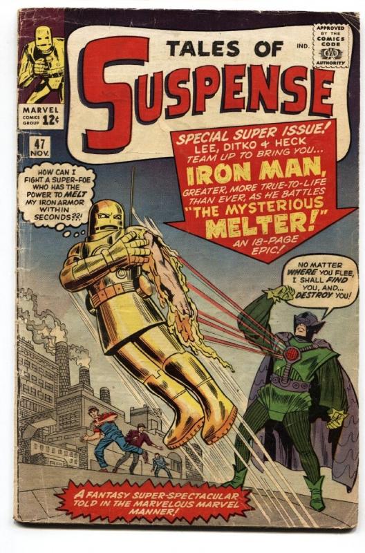 Tales Of Suspense #47 1963-Marvel-Iron Man-Mysterious Melter-Ditko-Heck-fr/gd