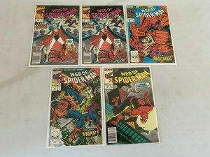 Web of Spider-Man lot 45 different from #2-49 avg 8.0 VF (1985-89)